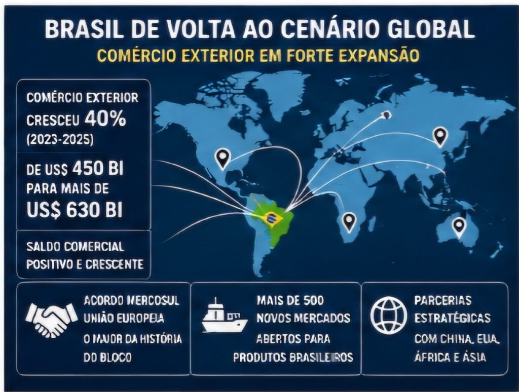 Comércio exterior brasileiro e relações internacionais