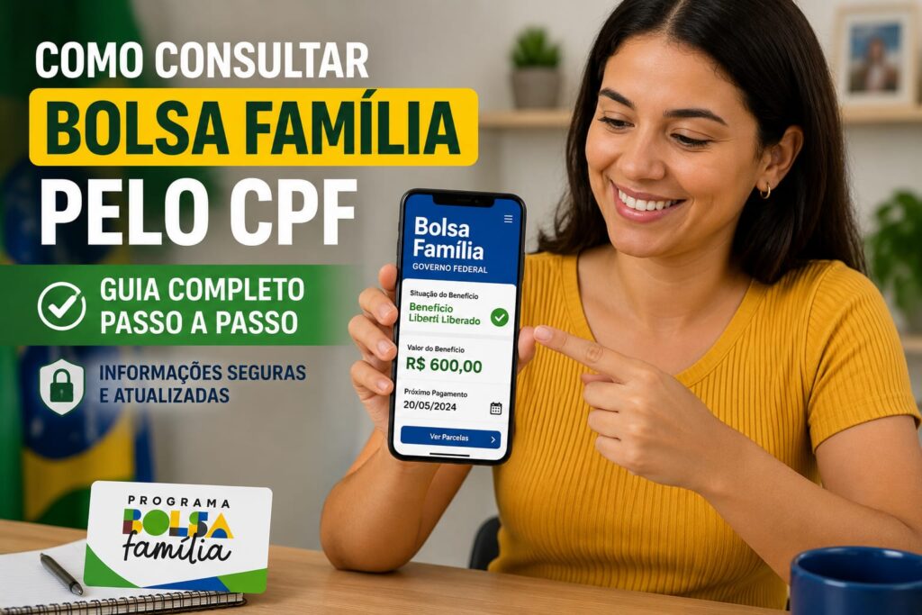 Como consultar Bolsa Família pelo CPF usando celular e aplicativo oficial do Governo Federal